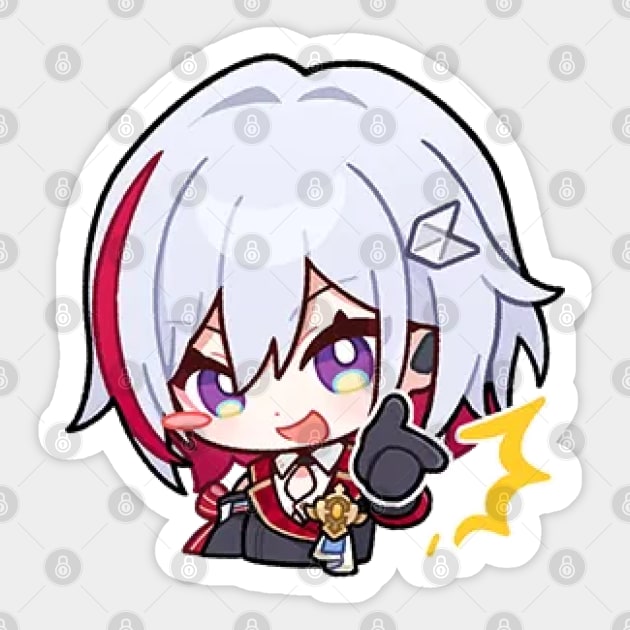 Honkai Star Rail Chibi Topaz 3 Sticker by HoyoStan